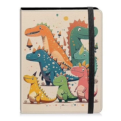 Photo Album 4x6 Photos - 60 Photos Capacity PU Leather Cover Photo Album with Strong Elastic Band, Portable Picture Album for Family Wedding Wedding Anniversary, Dinosaurs - color: Dinosaurs