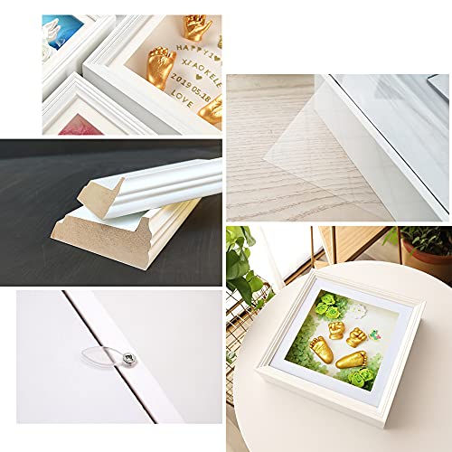 10x10 Shadow Box Frame, 3D Display Case, White, 2" Depth - size: 10x10