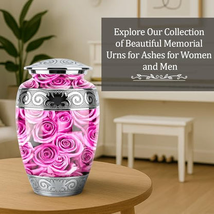 Cremation Urns for Human Ashes Adult Female & Male - Pink - color: Pink