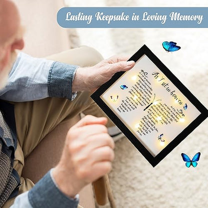 Memorial Gifts LED Shadow Box Sympathy Gift Condolences Grief Butterfly - size: Butterfly
