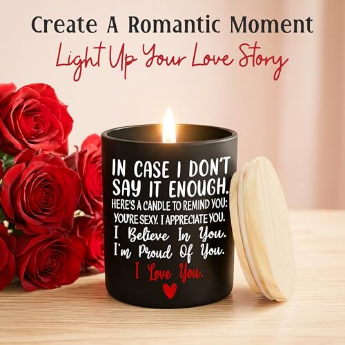 Anniversary Wedding Gifts for Women Men, Scented Candle 10 oz | Birthday Gifts for Wife Husband, Gift for Boyfriend Girlfriend, Long Lasting Burn, Vanila Lavender Candle, Ready To Gift - color: In Case