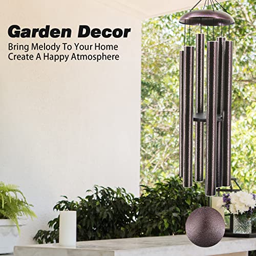 ASTARIN 60 in Extra Large Wind Chimes Outside - size: 60" Bronze