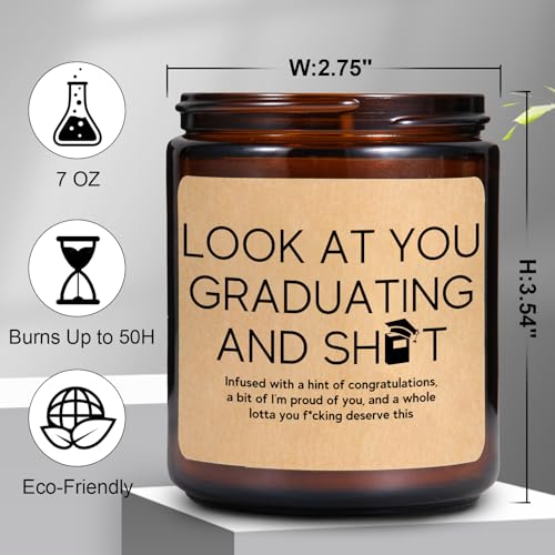 2026 Graduation Candle Gifts for Him, Her- Fun Grad Candle Gift for College - color: Graduation Gift