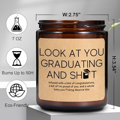 2026 Graduation Candle Gifts for Him, Her- Fun Grad Candle Gift for College - color: Graduation Gift