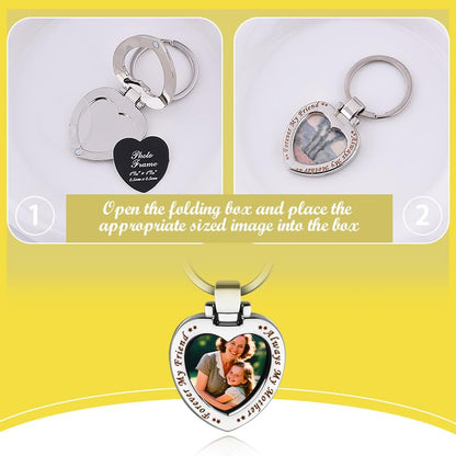 Unique Engraved Photo Frame for Women Men - color: Silver3