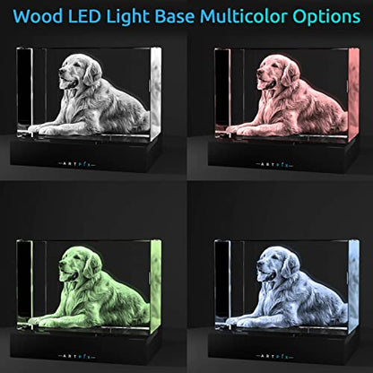 ArtPix 3D Premium Crystal Photo, Personalized Gifts for Women, Wife, Mom, Her, Him, Men, Great Customized Gift With Your Own Photo - Anniversary, Wedding, Birthday - color: Landscape, size: Large Premium
