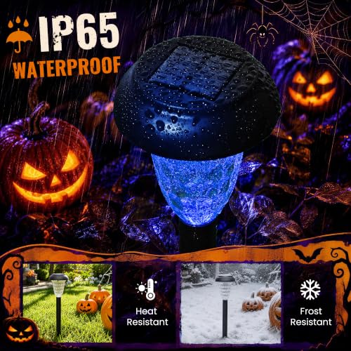 TISEJOY Solar Halloween Lights Outdoor Waterproof for Pathway, 8 Pack - size: 8 Pack