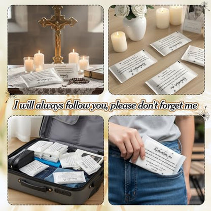 Tenceur 50 Bulk Funeral Tissues Packs Facial Tissue 3 Ply Favor, Classic - style: Classic