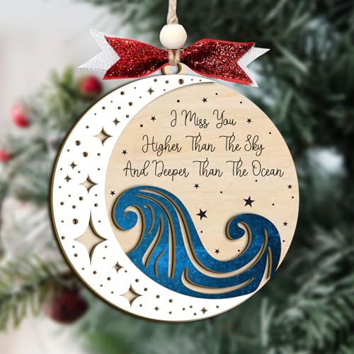 Loss of Father/Grandfather Sympathy Gifts for Bereavement, Remembrance Gift for Loss Dad, Bereavement Gift Ideas, Sympathy Gifts for Lost of Dad, Memorial Christmas Ornaments (C11) - style: C11