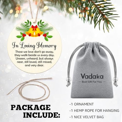 Memorial Wooden Ornaments Sympathy Gift for Loss Bereavement Gifts Ideas Christmas Ornament Memorial Condolences Grief Bereavement Gift Ideas for Loss of Mom Dad in Loving Memory Keepsake