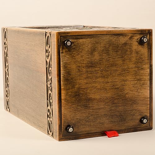 Wooden urns Ashes Human Cremation Adult Wood urn Male dad Burial Large Female Men Adults Box (Sunflower 250lbs)