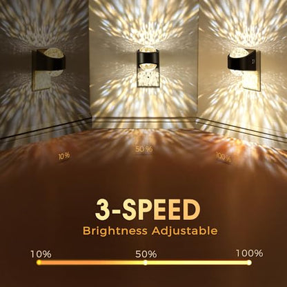 Briignite Night Light,Night Lights Plug into Wall,LED Projector Night Light - color: Black