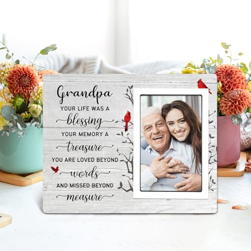 SteadStyle Grandpa Memorial Gifts, Memorial Picture Frame 10x8 In - style: Grandpa