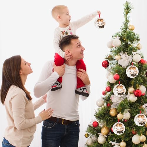 3D Babys First Christmas Ornament 2026 Boy Girl - My 1st Christmas Tree Baby Ornament 2026 for Family of 3-3D Resin Sculpture for First Time Dad Mom New Parents Gifts - style: Baby