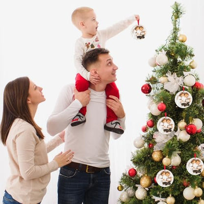 3D Babys First Christmas Ornament 2026 Boy Girl - My 1st Christmas Tree Baby Ornament 2026 for Family of 3-3D Resin Sculpture for First Time Dad Mom New Parents Gifts - style: Baby