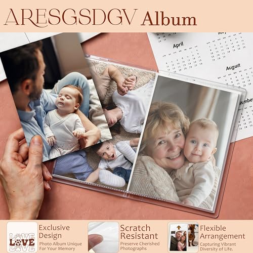 Pet Photo Album 4x6 18 Pockets Photos, Dog Mom Dad Gifts, Cat Lover Gifts, Pet Lover Owner Small Mini Photo Album Hold 36 Pictures Book for Dog and Cat Lovers - color: Love Paws