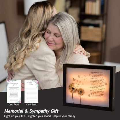 Sympathy Gift LED Memorial Shadow Box Memorial Gifts for Loss of Loved One Mother Mom Dad Father, in Memory of Loved One Gifts - size: A Letter From Heaven