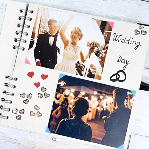 Scrapbook Album, 60 Pages, 8 x 8 Inch, White Photo Album, Scrap Book | Hardcover with Thick 200 GSM Kraft Paper, Ideal for Your Scrapbooking Albums, Art & Craft Projects (White, 8 x 8 Inch) - color: White, size: 8 X 8 Inch
