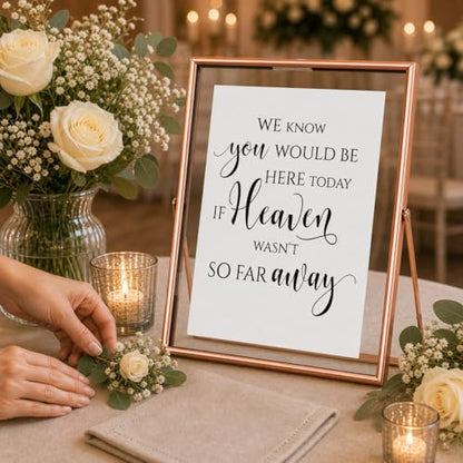Calculs Wedding Memorial Sign, Copper 8x10 Floating Picture Frame - color: Copper-10x8in
