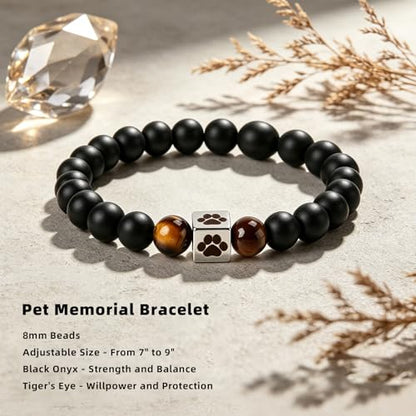 Dog Memorial Gifts for Loss of Dogs Pet Memorial Bracelet Keepsake Jewelry | Pet Memorial Sympathy Gifts for Dogs Cats, Pet Loss Remembrance Bereavement Passing Away Gift for Dog Cat Owner