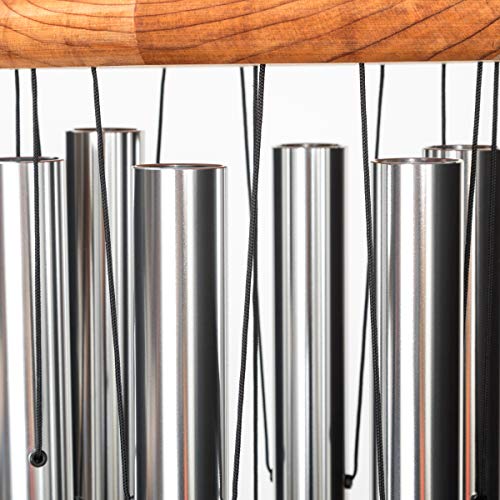 In Loving Memory 24-inch Windchime, Silver w/What we Have Once Enjoyed… - color: Silver