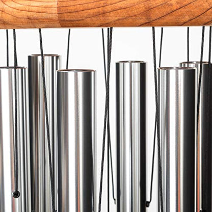 In Loving Memory 30-inch Windchime, Silver w/What we Have Once Enjoyed… - color: Silver