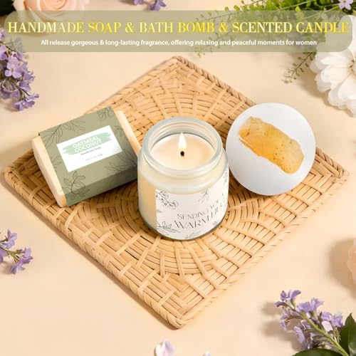 Get Well Soon Gifts Set for Women Sympathy Gift Baskets for Loss of Loved One,Feel Better Inspirational Thinking of You Gift for Wife/Sister/Friend/Mom (Beige) - color: Beige