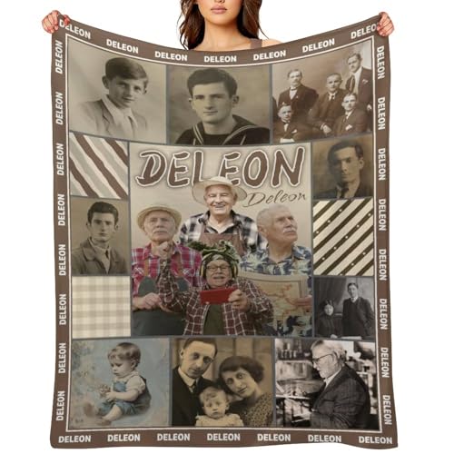 Artsadd Personalized Blanket in Memory of Mother Father, Custom Throws with Picture Text Name, Memorial Gift for Loss of Loved One,Remembrance Gift - color: Multi Photos+multi Names 02