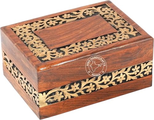 Rosewood Cremation Urn Box for Human Ashes – X-Large Handmade Wooden Funeral Urn with Golden Border Engraving – 260 lbs Adult Memorial Box (11"x7.25"x4.5") - color: Golden Border, size: X-tra Large: 11" x 7.25" x 4.5" - 260 lbs