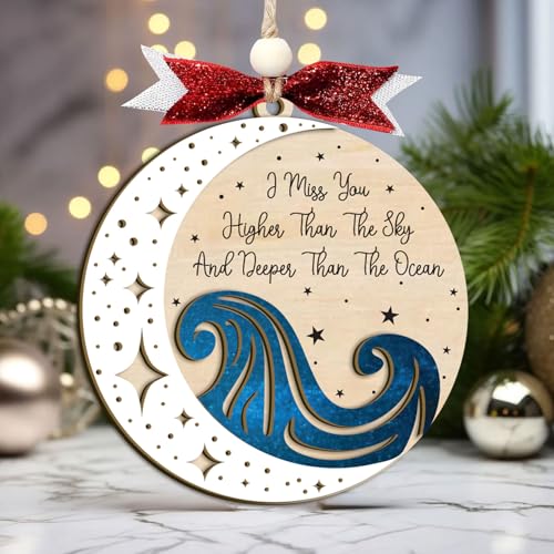 Loss of Father/Grandfather Sympathy Gifts for Bereavement, Remembrance Gift for Loss Dad, Bereavement Gift Ideas, Sympathy Gifts for Lost of Dad, Memorial Christmas Ornaments (C11) - style: C11