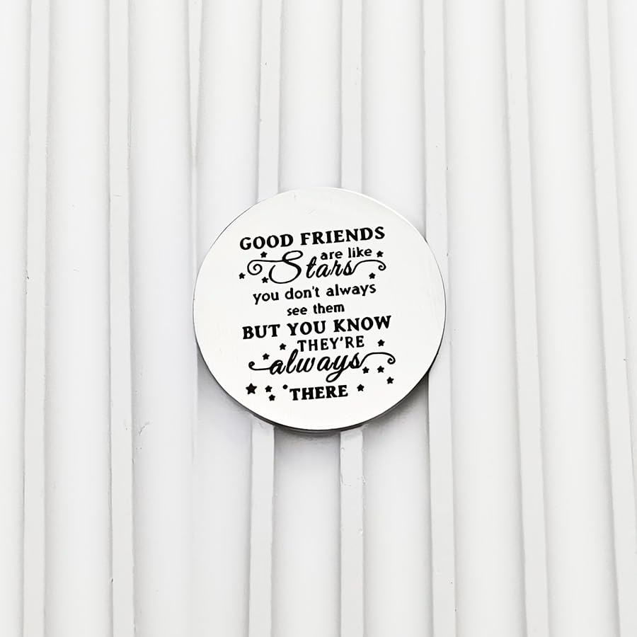 RFTWXHPN Long Distance Relationship Friendship Gifts for Women Men Pocket Hug Tokens Christmas Gift for Boyfriend Girlfriend - color: Good Friends Are Like Stars