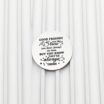 RFTWXHPN Long Distance Relationship Friendship Gifts for Women Men Pocket Hug Tokens Christmas Gift for Boyfriend Girlfriend - color: Good Friends Are Like Stars