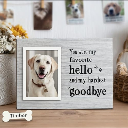 Dog Memorial Gifts for Loss of Dog,Cat,Pets Loss Memorial Frame