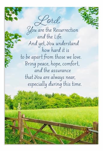 DaySpring - Sympathy - 4 Design Assortment with King James Scripture - 12 Sympathy Boxed Cards & 12 Envelopes (U1612)
