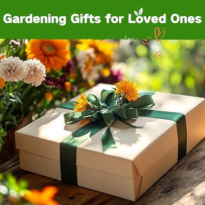Lush&Dew Cut Flower Seed Bank, Gardening Gifts for Women, 32 Variety Seeds | Non-GMO Annual Perennial Wildflower Heirloom Seeds for Planting in Raised Garden Beds, Home Garden, Zinnia Sunflowr Zone 3-10 - style: Cut Flower