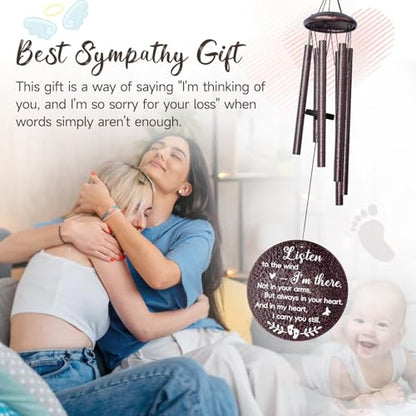 Miscarriage Gifts for Mothers, 25'' Loss of baby Sympathy Wind Chimes,infant loss memorial gifts,Bereavement,Condolence,Remembrance Gift,Miscarriage Keepsake for Mom,Windchimes in Memory of angel baby