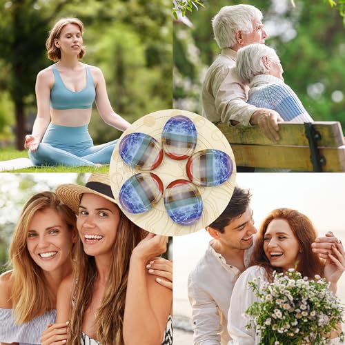 7 Chakra Worry Stone Healing Crystal–Anxiety Relief Items Gifts - color: 7chakra Oval Shaped
