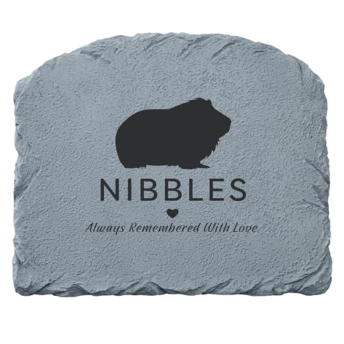 Let's Make Memories Personalized Memorial Garden Stone-Pet Silhouette- in Loving Memory- Guinea Pig - color: Guinea Pig - Silhouette