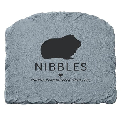 Let's Make Memories Personalized Memorial Garden Stone-Pet Silhouette- in Loving Memory- Guinea Pig - color: Guinea Pig - Silhouette