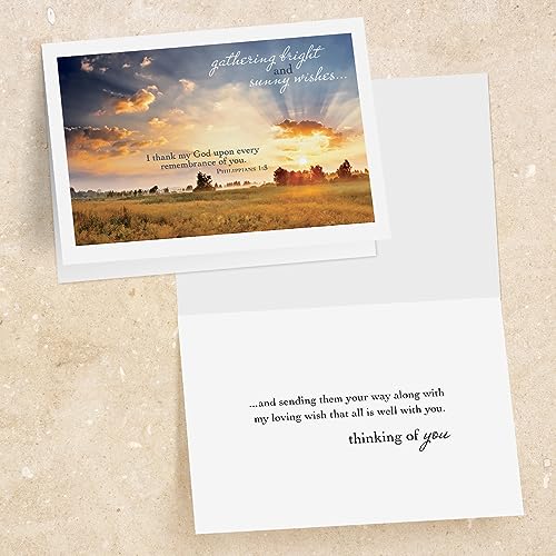 Faithfully Yours Designer Greetings Inspiring Praying for You Boxed Card | Biblical Scripture Verse, Faith Based Sentiment, Boxed Card Set, Matching Envelopes