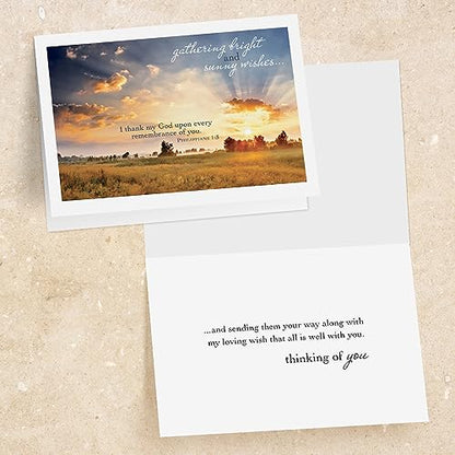 Faithfully Yours Designer Greetings Inspiring Praying for You Boxed Card | Biblical Scripture Verse, Faith Based Sentiment, Boxed Card Set, Matching Envelopes