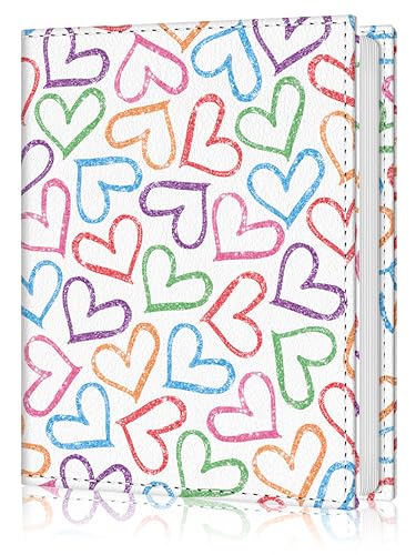 Photo Album 4x6, 56 Pockets Small Picture Book Love Heart | Mini Cute, Postcard Vacation Travel Wedding Graduation, PU Leather Family Grandma Child Mom Gift, Personalized Large Capacity - color: Love Heart