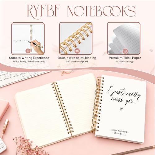 Grief Gifts Miss You Journal for Women Men, 5.5x8.3in | Memorial Sympathy Gifts Notebook for Loss One, I Just Really Miss You Condolences Gift Hardcover Notebook - color: Miss You
