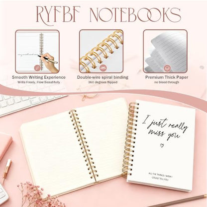 Grief Gifts Miss You Journal for Women Men, 5.5x8.3in | Memorial Sympathy Gifts Notebook for Loss One, I Just Really Miss You Condolences Gift Hardcover Notebook - color: Miss You