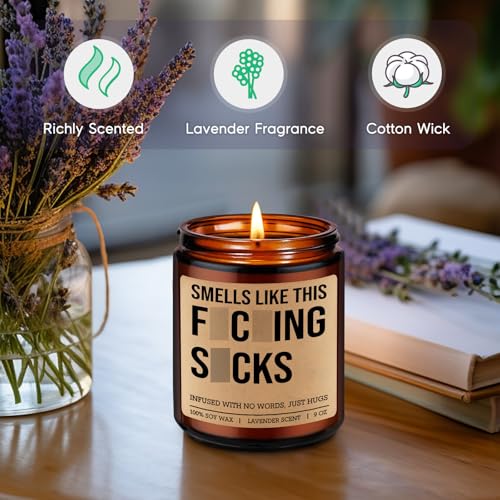 GSPY Candles, Sending Hugs, Grief, Comfort Gifts for Women Men - Sympathy Gifts for Loss of Loved One, Mom, Dad, Husband, Pet - Memorial, Thinking of You, Miscarriage, Condolences, Bereavement Ideas