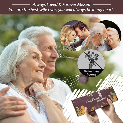 Memorial Gifts for Loss of Wife, 25''Memorial Wind Chimes of Sympathy Gifts for Loss of Wife, Bereavement, Condolence, Remembrance Gifts,Windchimes in Memory - size: Wife