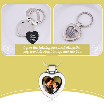 Unique Engraved Photo Frame for Women Men - color: Silver5