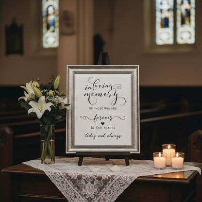 in Loving Memory Memorial Table Print: 8 x 10 Inch Unframed