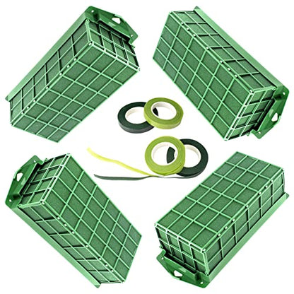 Takytao Floral Foam Cage 4 Pieces, Floral Foam for Artificial Flowers - size: 4 pcs