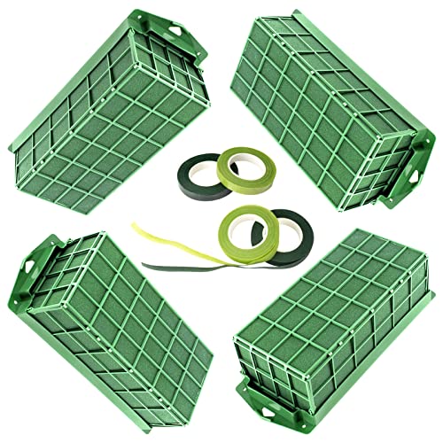 Takytao Floral Foam Cage 4 Pieces, Floral Foam for Artificial Flowers - size: 4 pcs